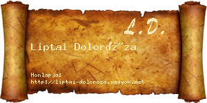Liptai Doloróza névjegykártya